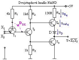 Logika TTL - hradlo NAND